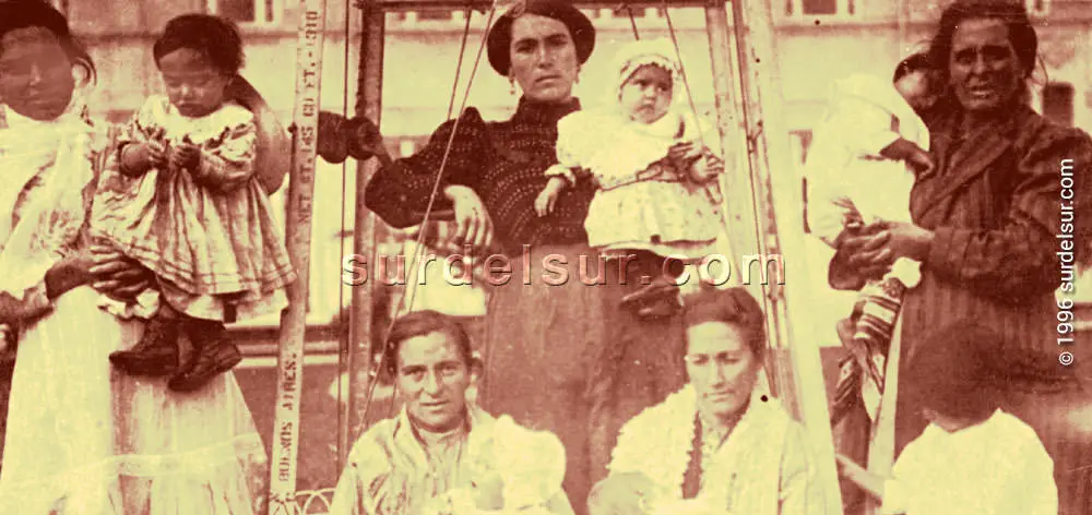Immigrant mothers to Argentina at the end of the 19th century