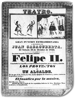  36 / 5000 Resultados de traducción Theater performance program (1835) 