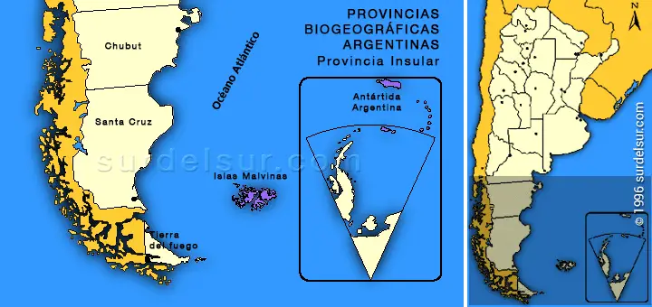 Mapa de las Provincia Biogeográfica Insular 
