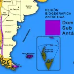 Mapa del Dominio Subantártico Argentino
