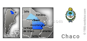 Argentina Chaco Province Map