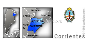 Mapa de la provincia de Corrientes