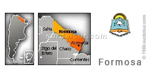 Mapa de la provincia de Formosa