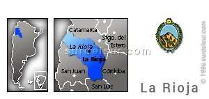 Map and shield Province: La Rioja