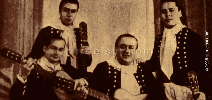 Retrato del conjunto folklórico de Hilario Cuadros y los Trovadores de Cuyo