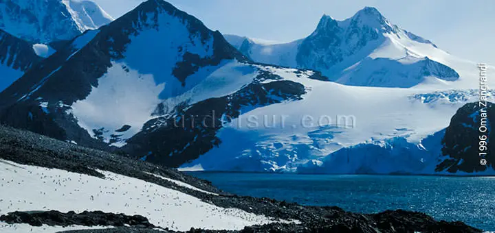 Regiones geográficas de Argentina: Blanco paisaje del relieve Antártico