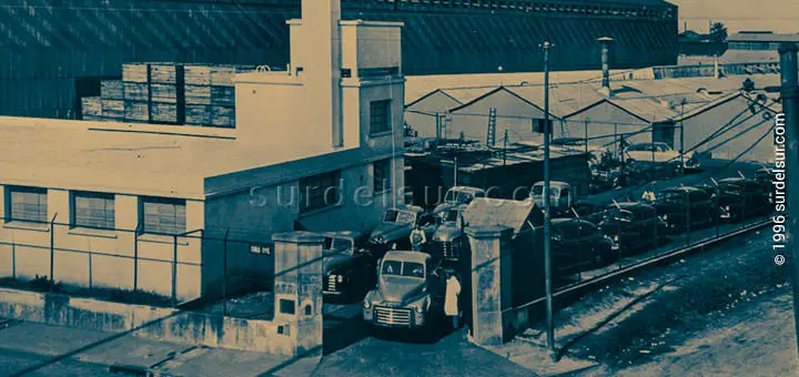General Motors de Argentina. Planta industrial. Fábrica Chevrolet Salida Playa de Vehículos (1940)