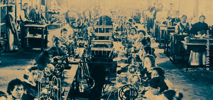 Obreras Textiles, Interior de Fábrica (1905)