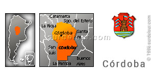 Mapa de la provincia de Córdoba