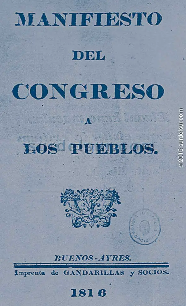Manifiesto del Congreso a los Pueblos, 1816