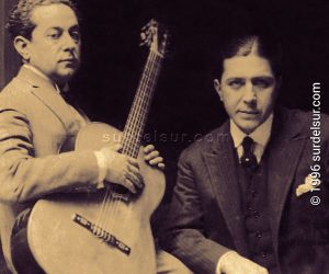 Dúo Gardel Razzano que estrenó el primer tango canción
