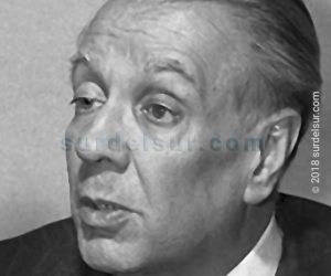 Jorge Luis Borges. Retrato. Detalle