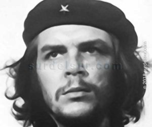 Ernesto "Che" Guevara. Retrato. Detalle.