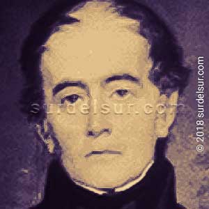 Andrés Bello, prócer venezolano, retrato, detalle.