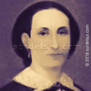 Gregoria Matorras. Madre de San Martín. Retrato, detalle.