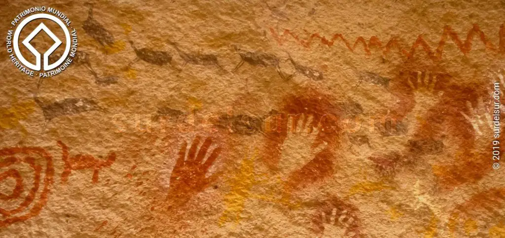 Cueva de las manos en el río Pinturas. Patrimonio Cultural de la Humanidad