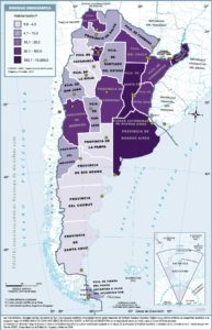 Provincias de Argentina: Superficie, población y densidad