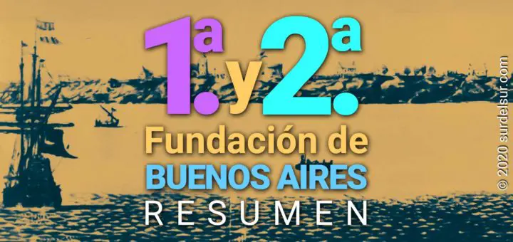 1.a y 2.a fundación de Buenos Aires Resúmen