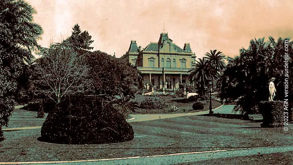 Palacio Mariano Unzué, actual ubicación de la Biblioteca Nacional (ca.1890)
