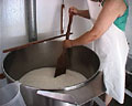 Preparación del queso de cabra
